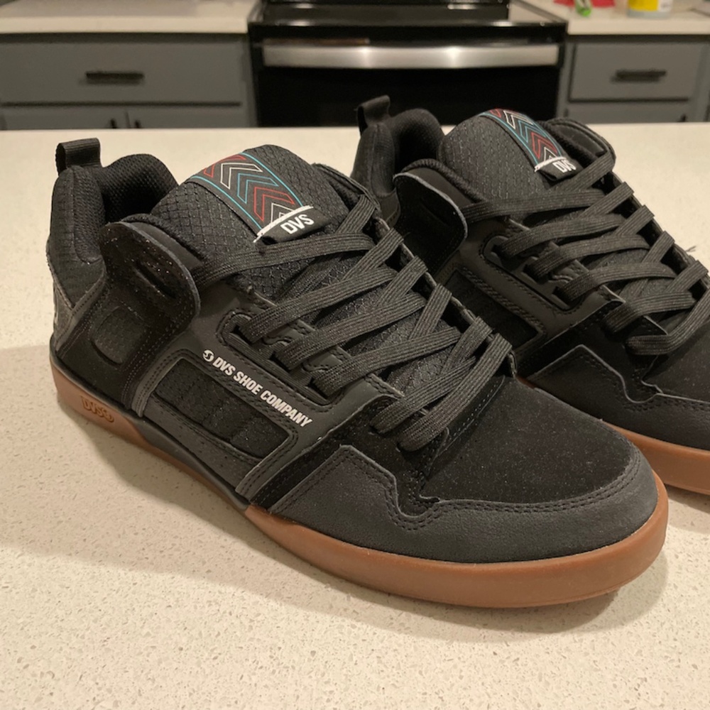 DVS Comanche 2.0+ - Size 12 - Black / Gum (Dave Bachinsky's colorway)